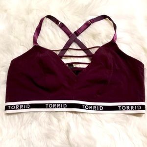 Torrid sports bra size 0